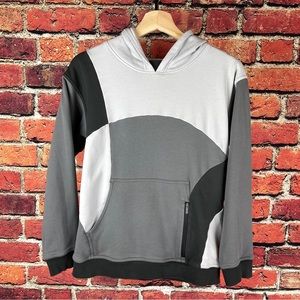 Lululemon Colorblock Sweatshirt Hoodie size 6 Gray White